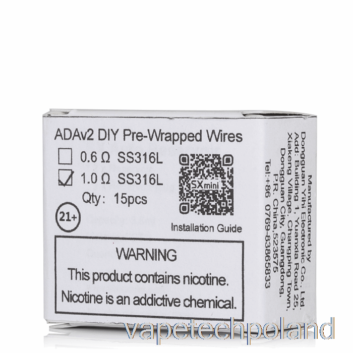 Vape Polska Yihi Sxmini Ada V2 Diy Wstępnie Owinięte Przewody 1,0ohm Cewki